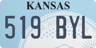 KS license plate 519BYL