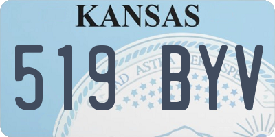 KS license plate 519BYV
