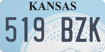 KS license plate 519BZK