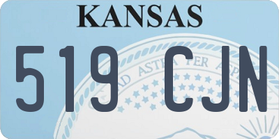 KS license plate 519CJN