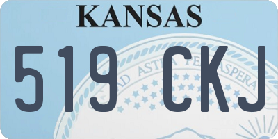 KS license plate 519CKJ