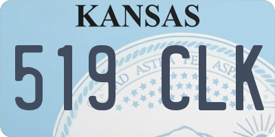 KS license plate 519CLK