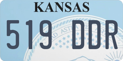 KS license plate 519DDR