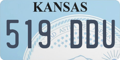 KS license plate 519DDU