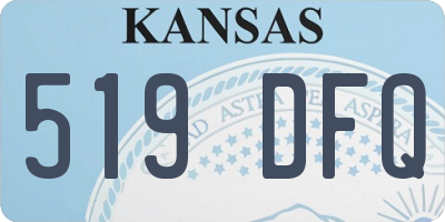 KS license plate 519DFQ