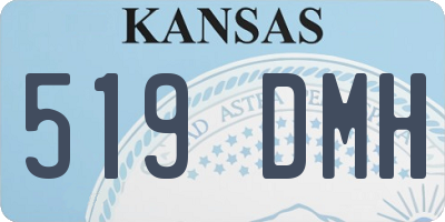 KS license plate 519DMH