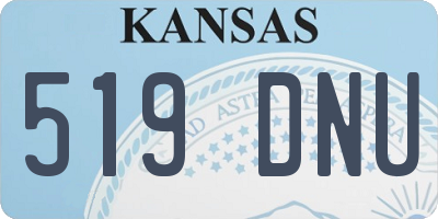 KS license plate 519DNU