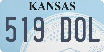 KS license plate 519DOL