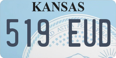 KS license plate 519EUD