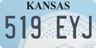 KS license plate 519EYJ