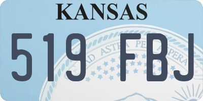 KS license plate 519FBJ