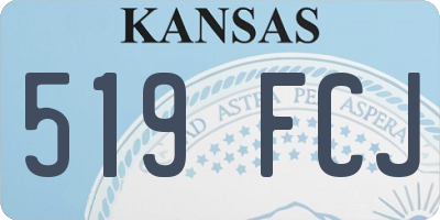 KS license plate 519FCJ