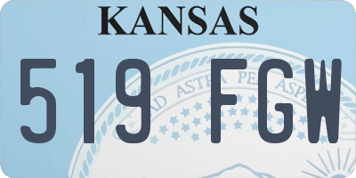 KS license plate 519FGW