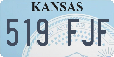 KS license plate 519FJF