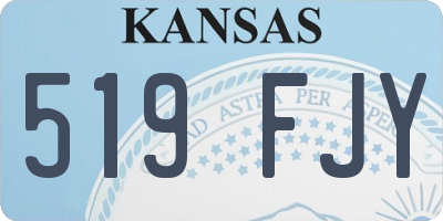 KS license plate 519FJY