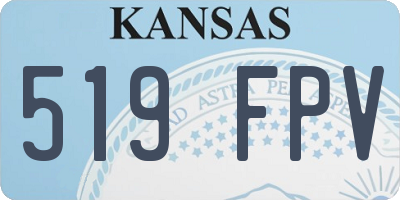 KS license plate 519FPV