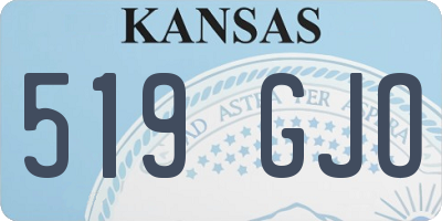 KS license plate 519GJO