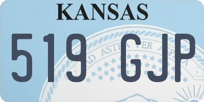 KS license plate 519GJP