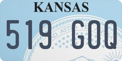 KS license plate 519GOQ