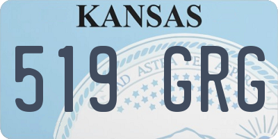 KS license plate 519GRG