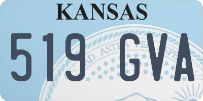 KS license plate 519GVA