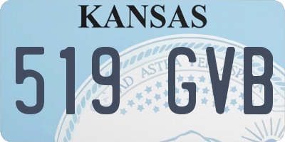 KS license plate 519GVB