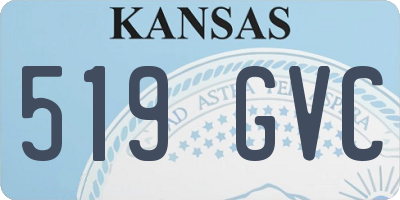 KS license plate 519GVC