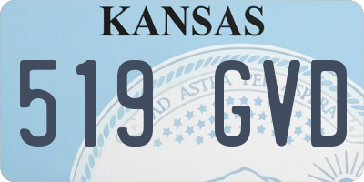 KS license plate 519GVD