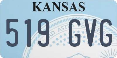KS license plate 519GVG