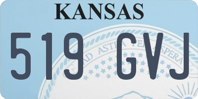 KS license plate 519GVJ