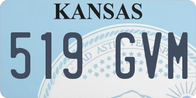 KS license plate 519GVM