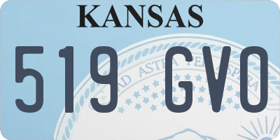KS license plate 519GVO
