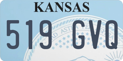 KS license plate 519GVQ