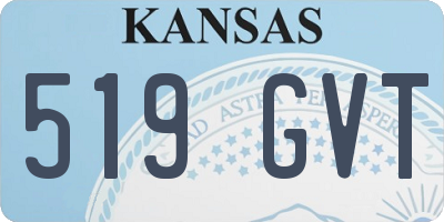 KS license plate 519GVT