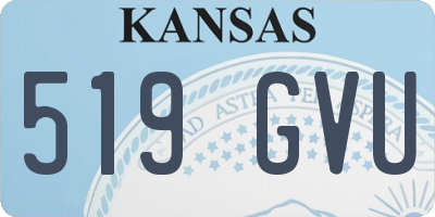 KS license plate 519GVU