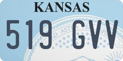 KS license plate 519GVV