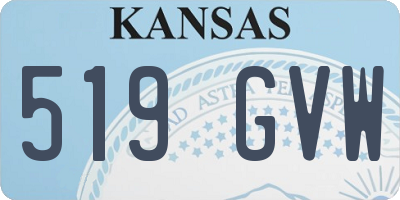 KS license plate 519GVW