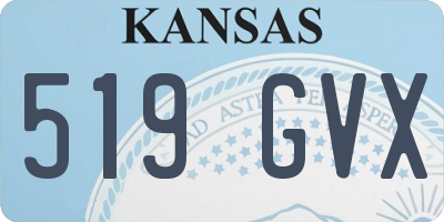 KS license plate 519GVX