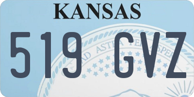 KS license plate 519GVZ