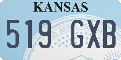 KS license plate 519GXB