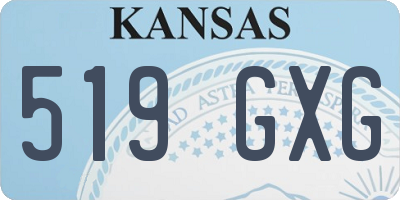 KS license plate 519GXG