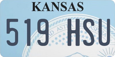 KS license plate 519HSU