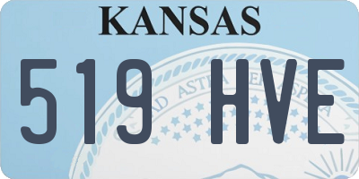 KS license plate 519HVE