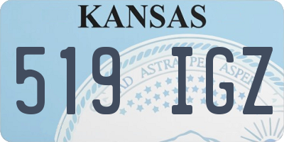KS license plate 519IGZ