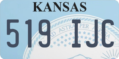 KS license plate 519IJC