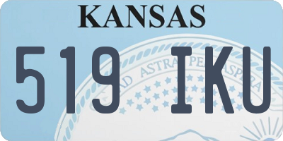 KS license plate 519IKU