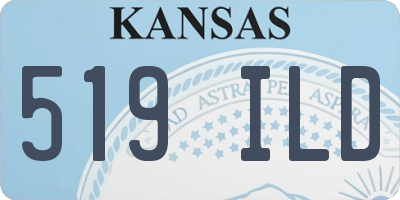 KS license plate 519ILD