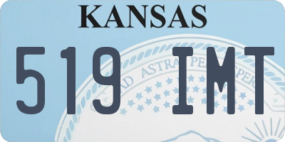 KS license plate 519IMT