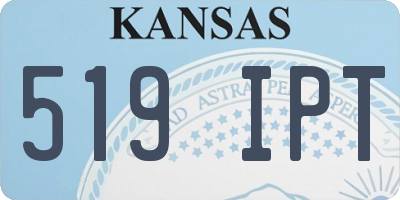 KS license plate 519IPT