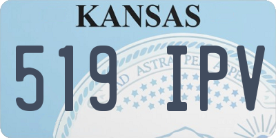 KS license plate 519IPV